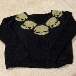 shein alternative skull sweatshirt